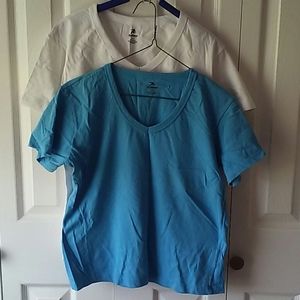 NWOT Bundle of 2 V-neck tees